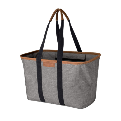 LUXE tote bag is foldable and has a convenient handle