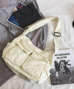 Canvas Tote Messenger Bag